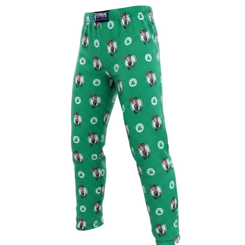 NBA Boston Celtics Youth Pajama Pants Size Small 7‎ Boys UNK Sleepwear AOP Green